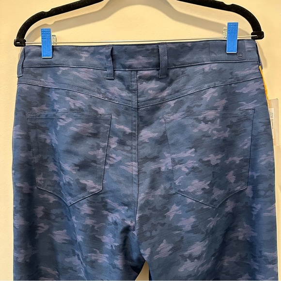 Peter Millar Blue Golf Pants Crown Sport eb66 Camoflauge Print Country Outdoors - Picture 5 of 9